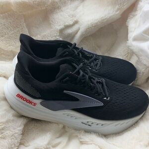Brooks Black and White Running Shoes         In perfect condition, without box.